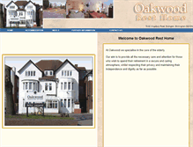 Tablet Screenshot of oakwoodresthome.co.uk